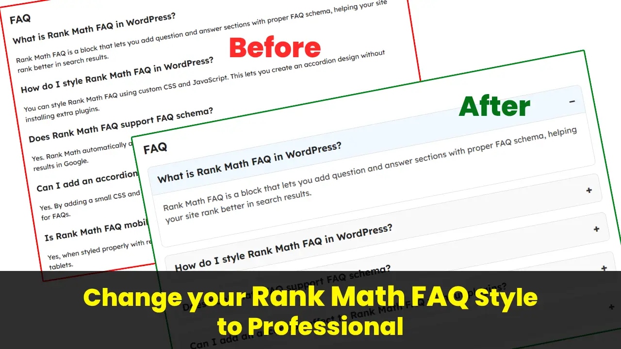 rank math faq style