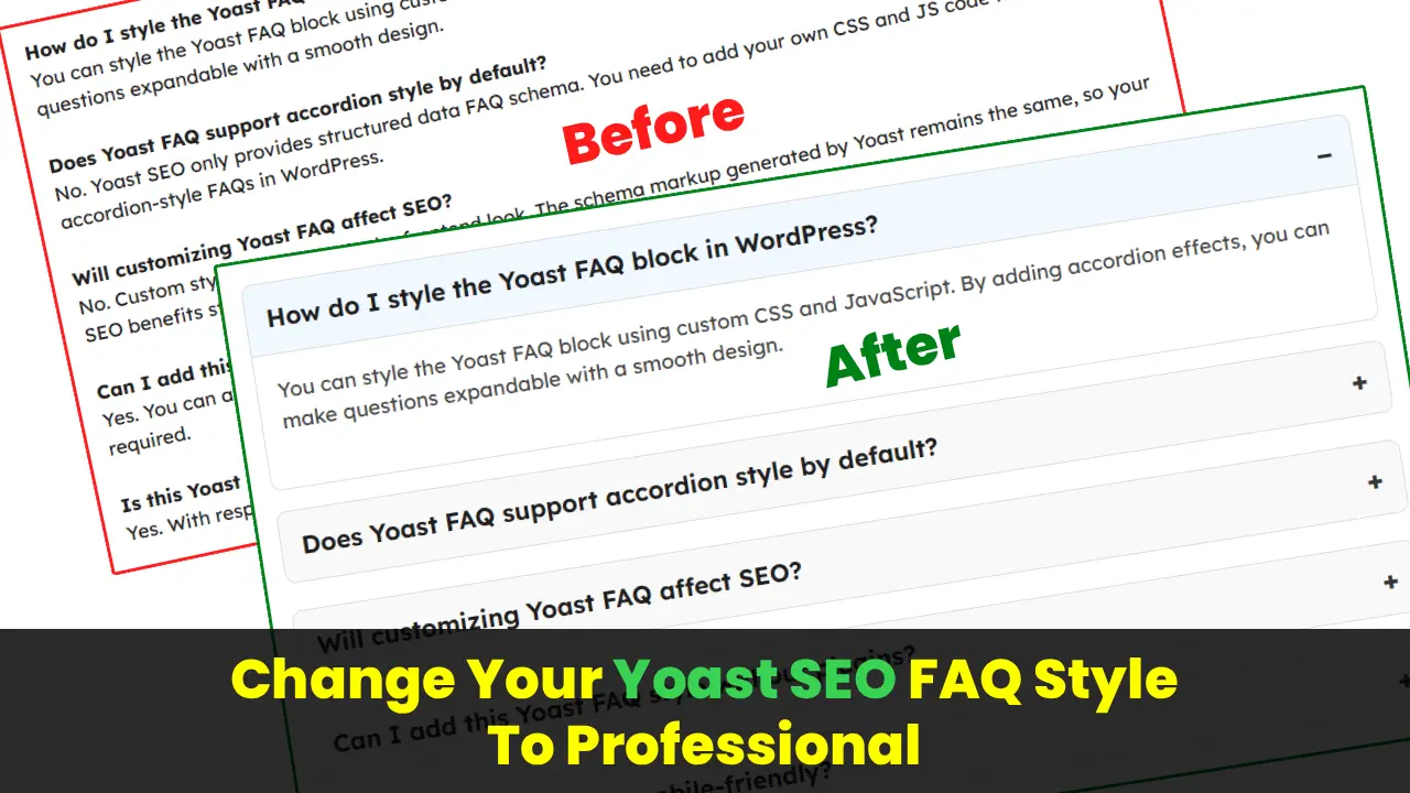 Yoast SEO FAQ Style